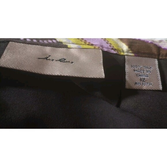 i.e. 100% Silk Skirt Paisley Midi Lined Size‎ 12 - Picture 3 of 4
